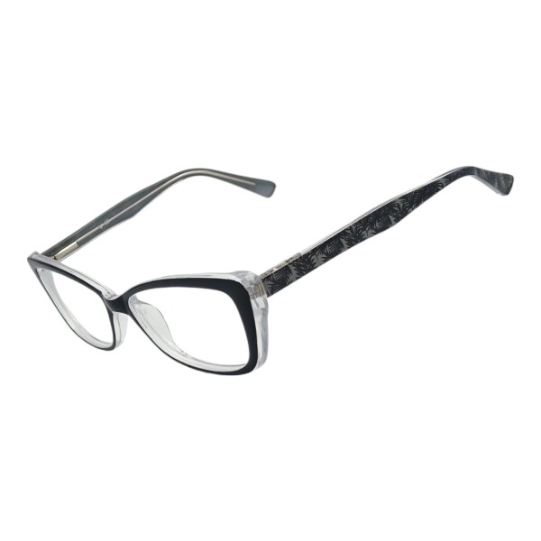 Tipo: Lente de receta. Marca: Vidaltec. Material: Acetato. Color: Negro combinado con transparente cristal/rosa. Calibre: Median negrocombinado
