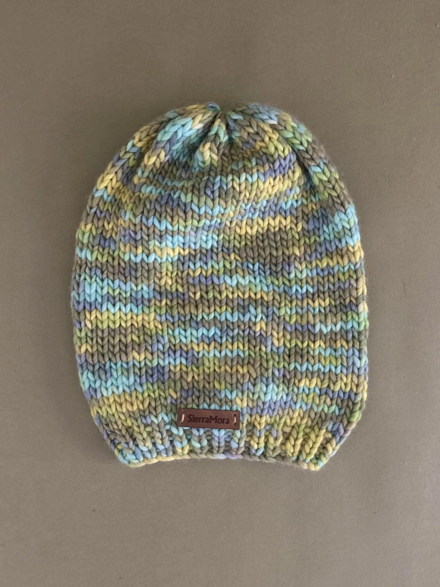 Simple Wool Hat - Celeste Y Gris 