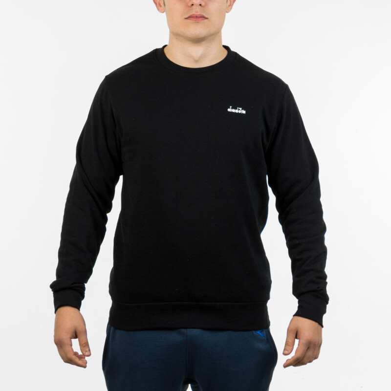 Diadora Men's Crew Sweater - Black Negro