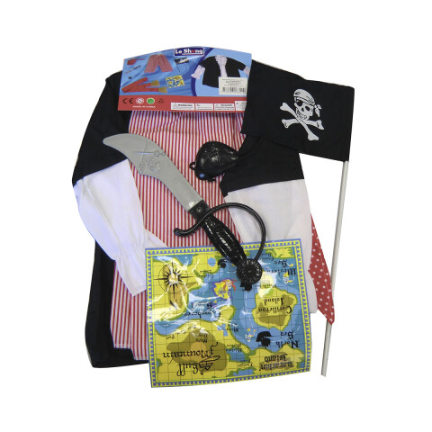 Disfraz Infantil Pirata Con Accesorios Para Halloween U