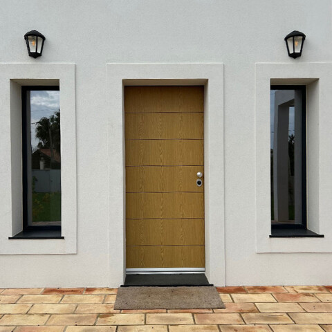 Farol pared colonial 3 caras transp.IP55 E27 FABIO FL0512