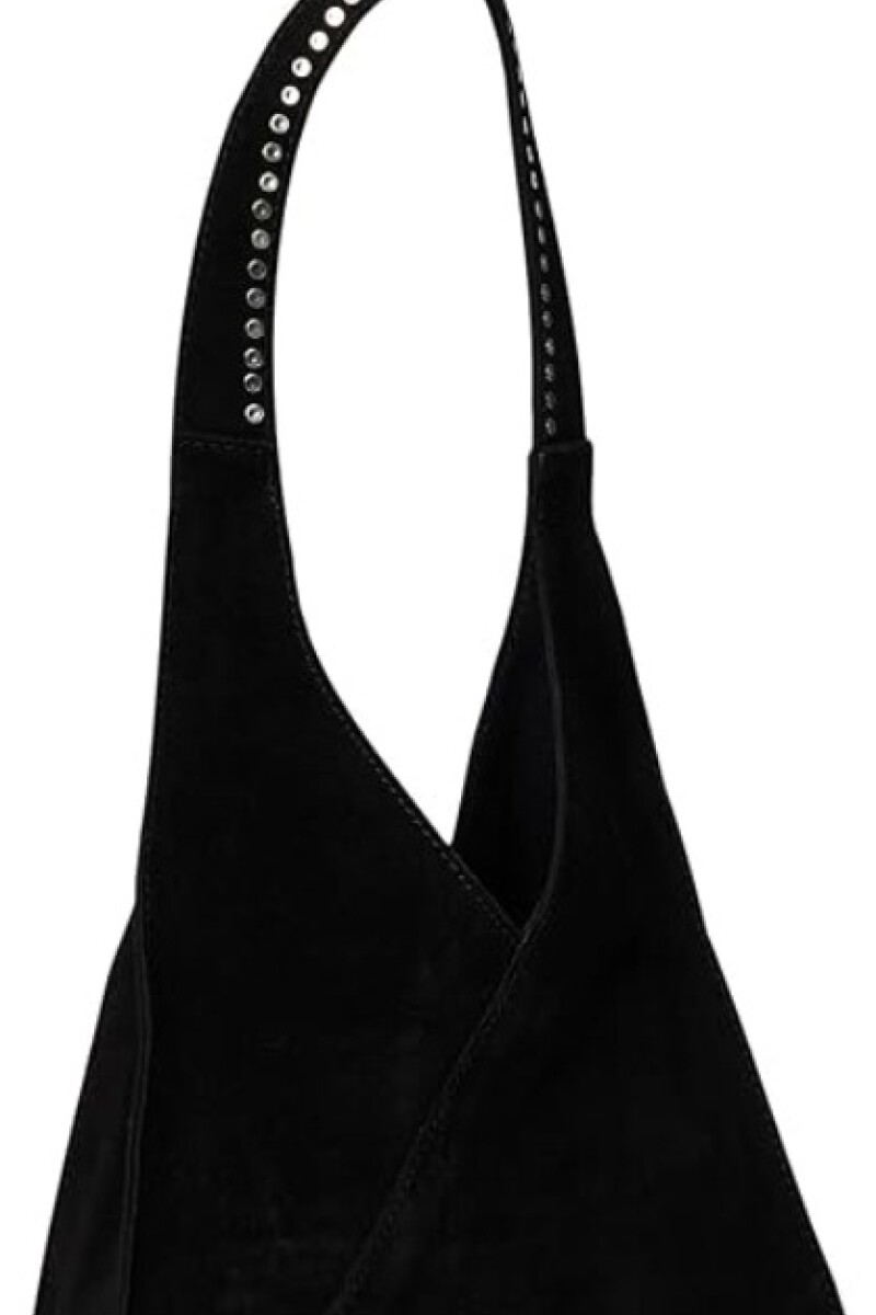 SOHO SUEDE STUD SHOULDER Negro