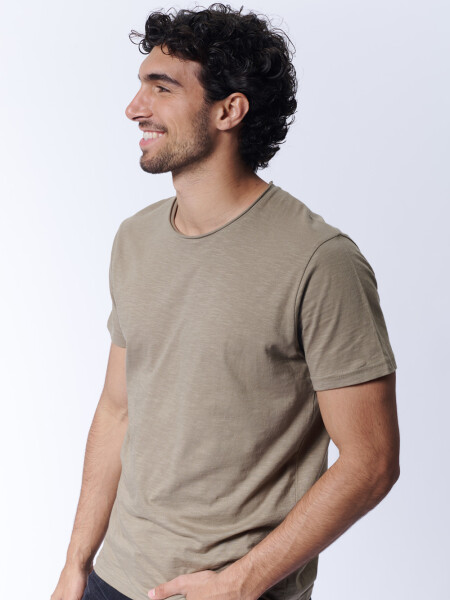 Remera slub Verde
