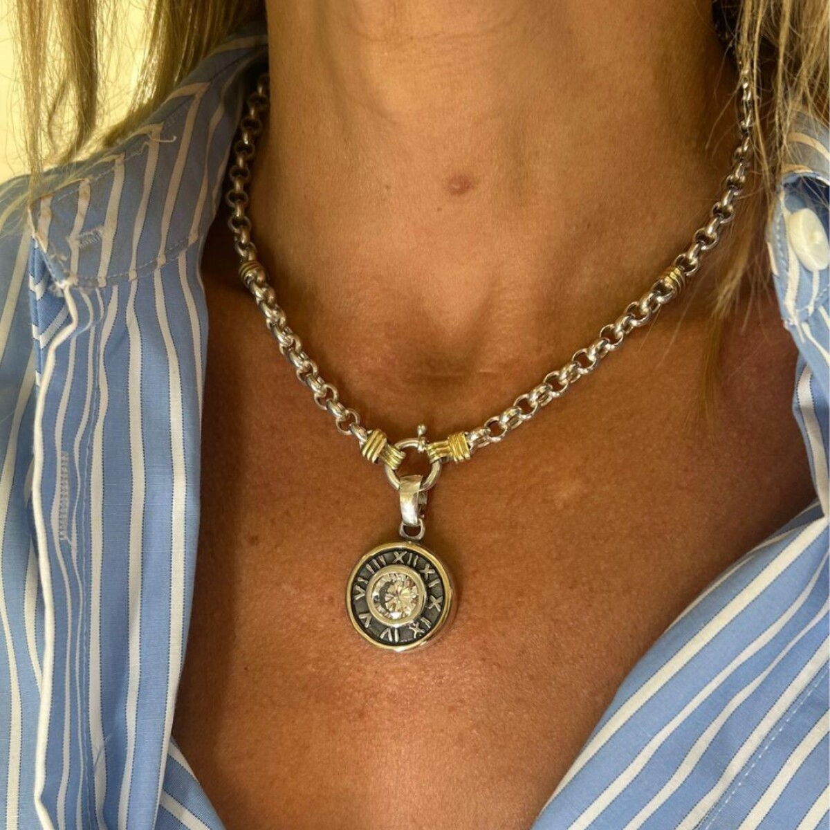 Medalla Guarda Tiffany - Plata y Oro 