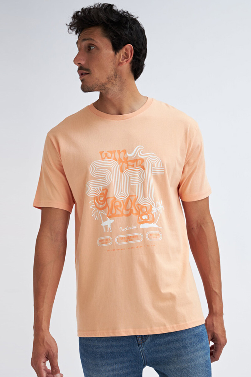 Camiseta manga corta estampada Surf