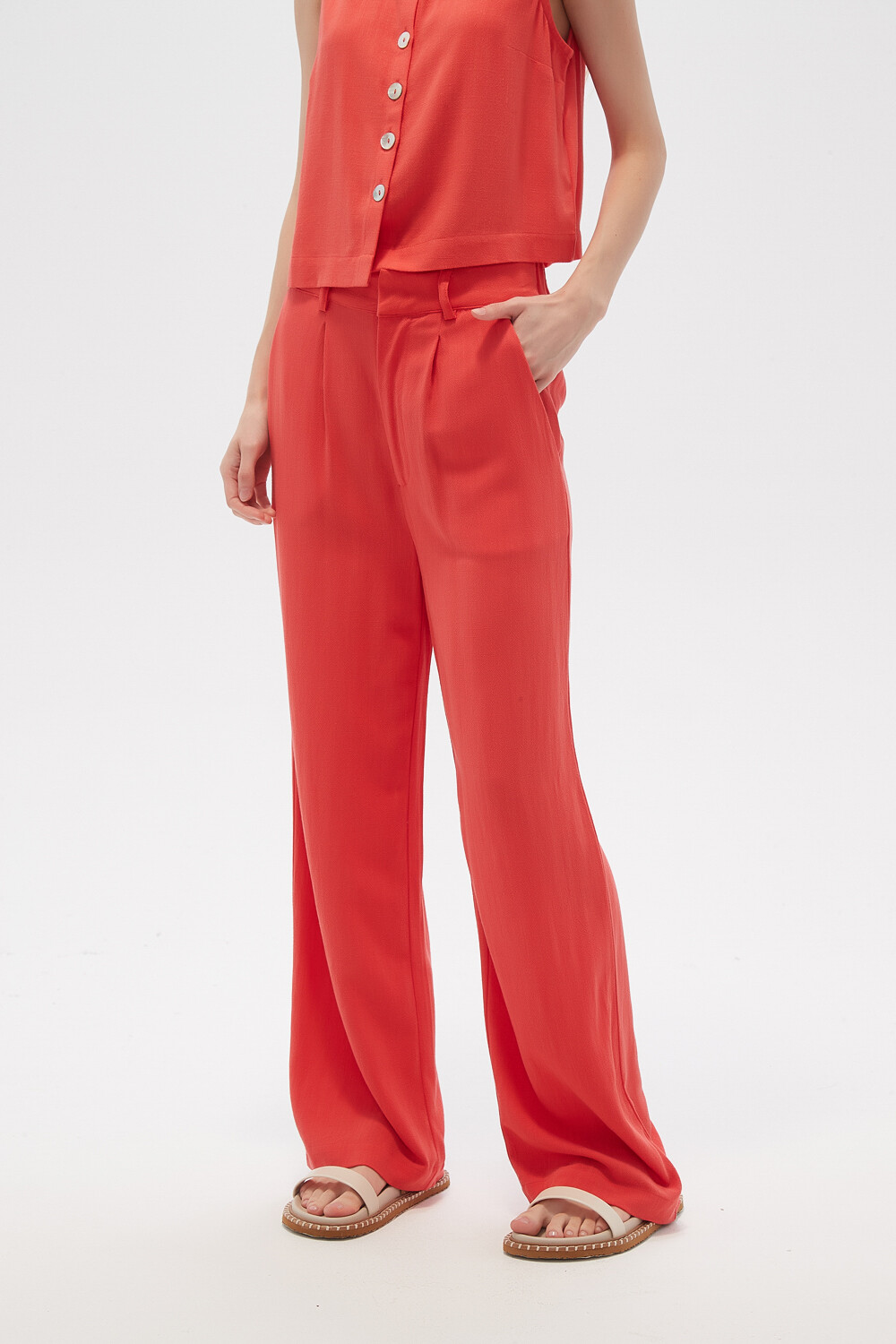 Pantalon Zinia Rojo