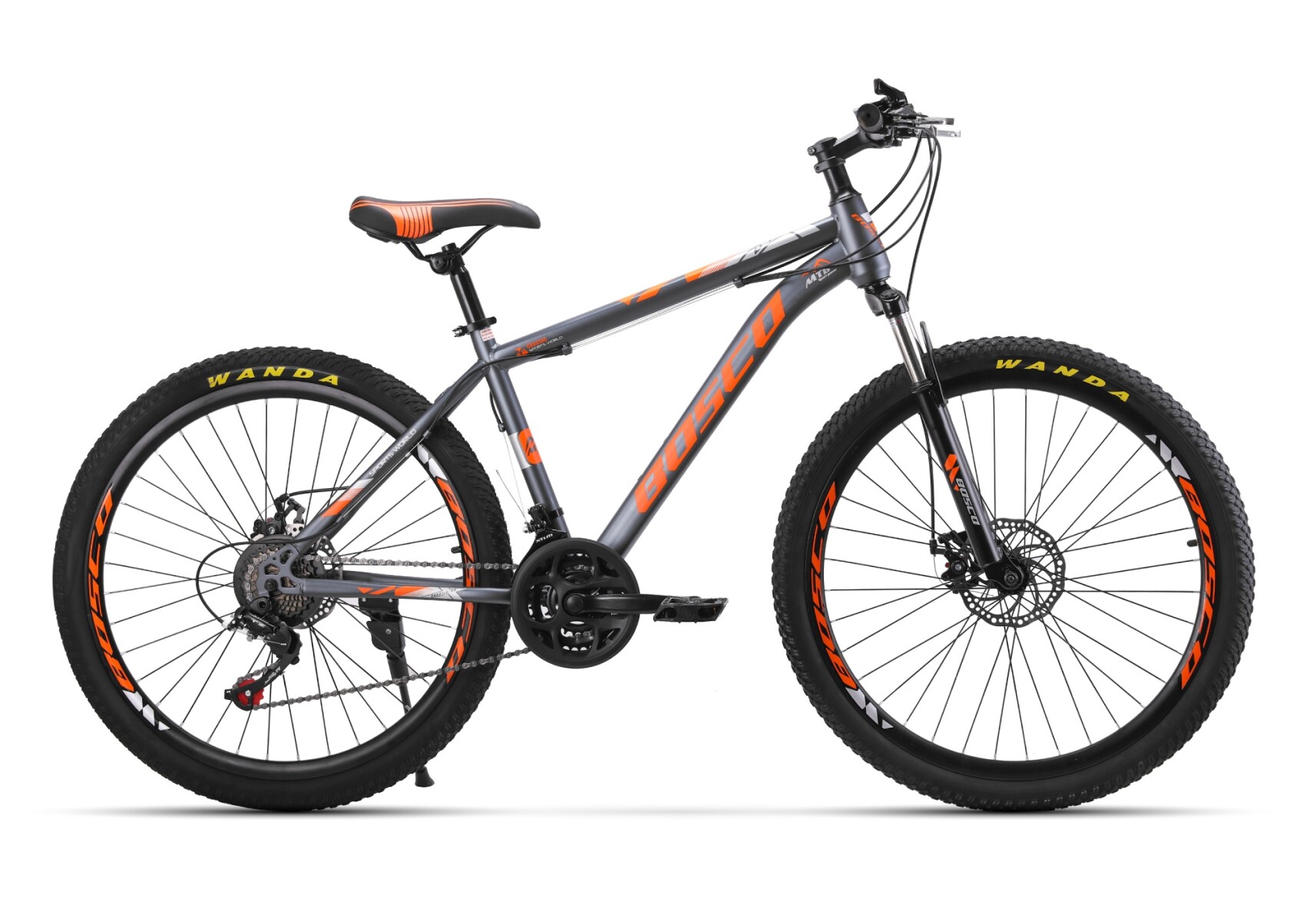 Bicicleta Montaña Rodado 26 Con 21 De Velocidad Aro 26 - Naranja 