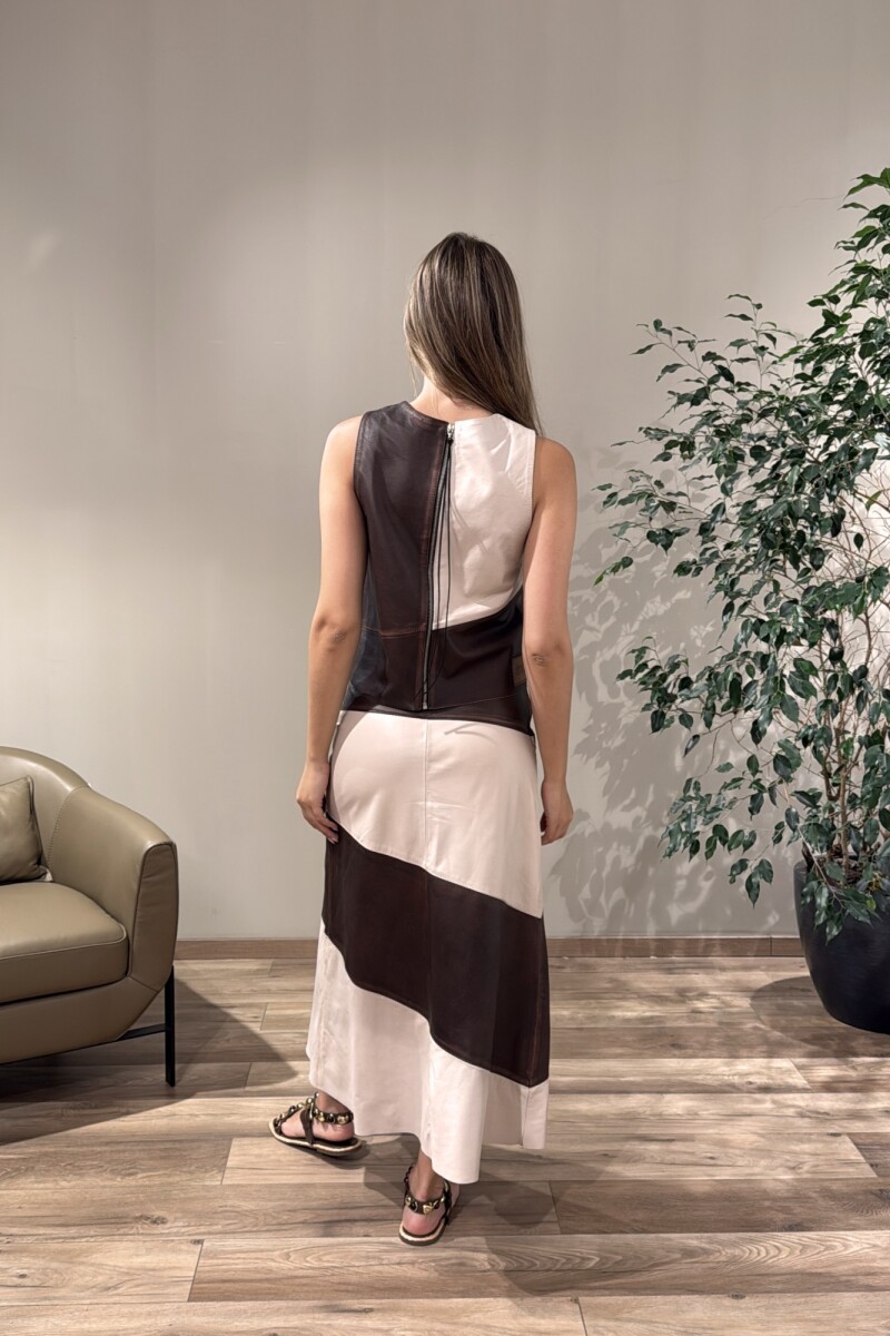 Falda Blanche NEGRO Y CRUDO