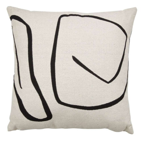 Almohadon Hvitveis 45X45 Crudo/Negro