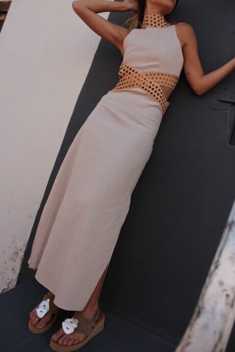 Cross dress Beige