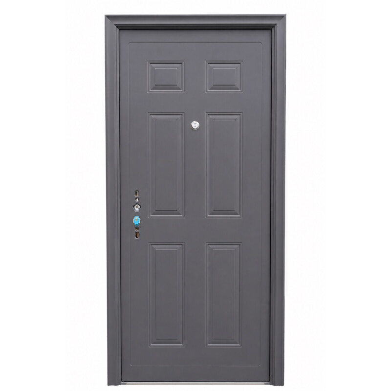 Puerta semi blindada grafito oscuro derecha (0.85x2.05m) Puerta semi blindada grafito oscuro derecha (0.85x2.05m)