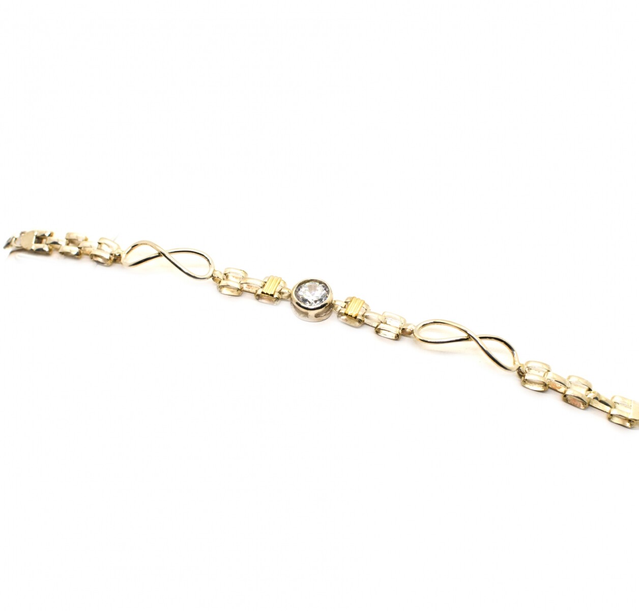 Pulsera en Oro y Plata 925 con Zirconias 