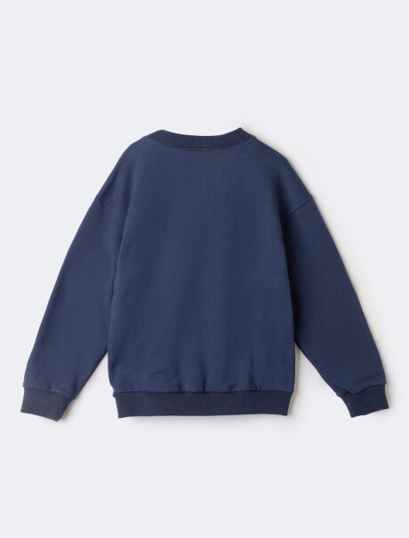 BUZO ESTAMPADO INFANTIL AZUL