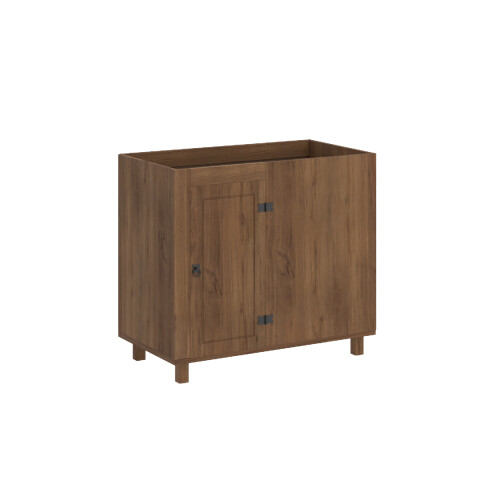 Bajo mesada Esquinero - Linea Mexicana Nogal