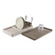Escurridor para platos Coza de plástico flat 42X26X10cm Gris