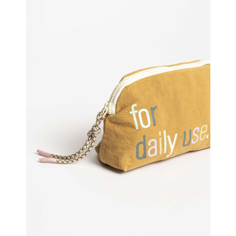 Porta Cosméticos For Daily Use Amarillo Mostaza