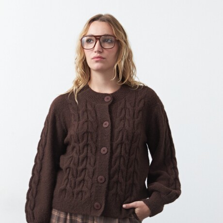 CARDIGAN BOREAL Chocolate