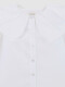 Blusa Cuello Petalos Blanco Optico