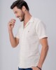 CAMISA MC BEIGE Beige