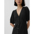 V-BUTTON FRONT SS DRESS BLACK