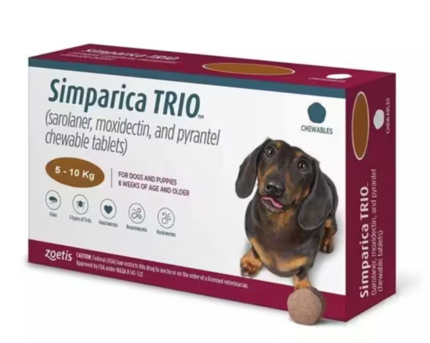 SIMPARICA TRIO 5 - 10 KG 