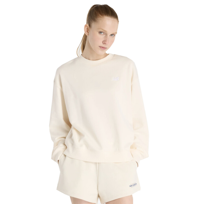 Buzo New Balance Sport Essentials French Terry - Beige Buzo New Balance Sport Essentials French Terry - Beige