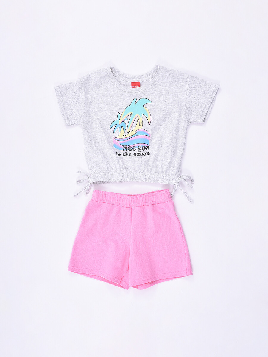 CONJUNTO LIA SHORT + REMERA - ESTAMPADO 2 