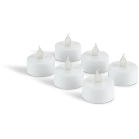 Vela LED MORGAN temporizador 6 uds Blanco