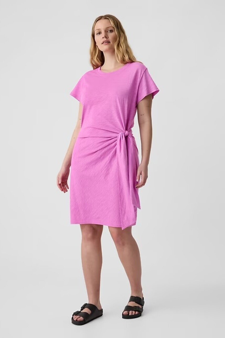 Vestido Con Nudo Mujer Budding Lilac