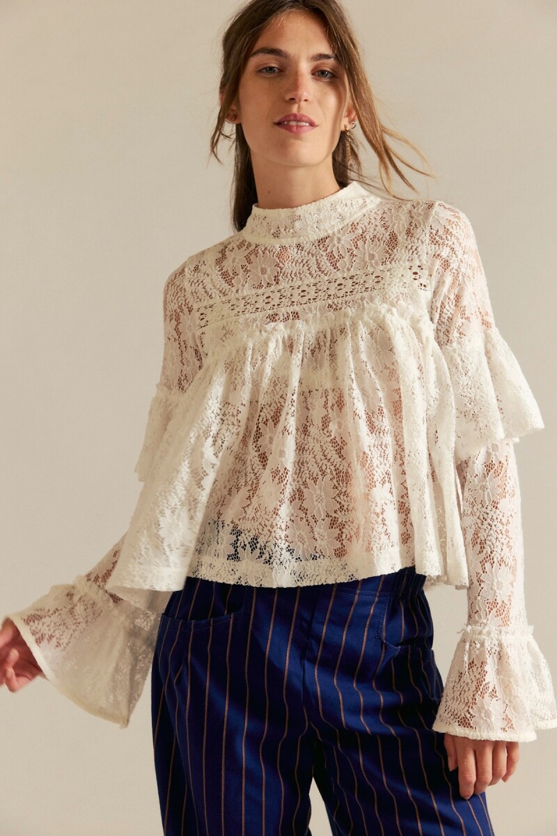 TOP LILABETH ENCAJE Marfil