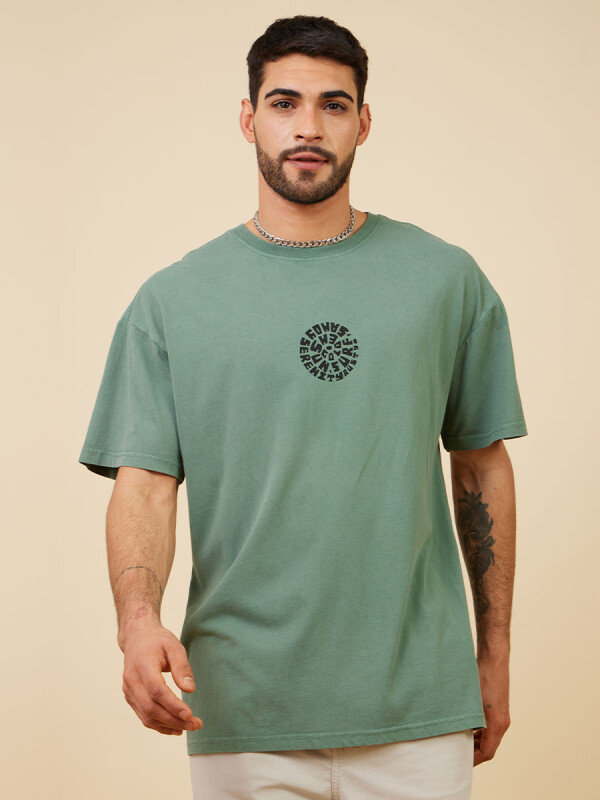 T-SHIRT GAIMAN RUSTY Verde Oscuro