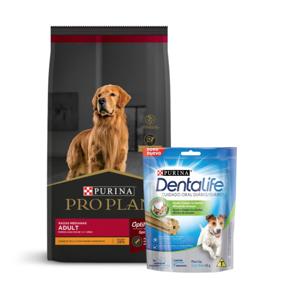 PRO PLAN ADT DOG RAZA MEDIANA 3KG + DENTALIFE PERROS RAZAS PEQUEÑAS 42 G PRO PLAN ADT DOG RAZA MEDIANA 3KG + DENTALIFE PERROS RAZAS PEQUEÑAS 42 G