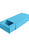Caja rectangular 6x12x2,5 cm. CELESTE