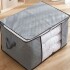 Pack X3 Organizador De Tela Funda Sabanas Mantas Acolchados Color Variante Gris