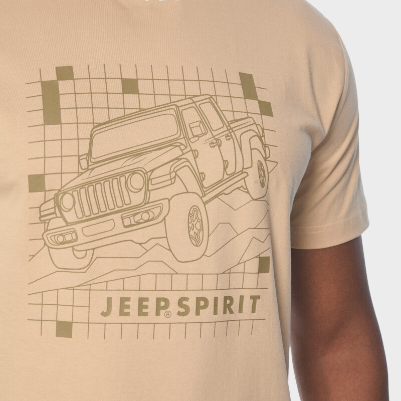 Remera Jeep Fashion Graphic Tee JMS25024KHAKI Remera Jeep Fashion Graphic Tee JMS25024KHAKI
