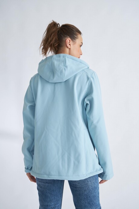 Campera Neopreno Dama Celeste
