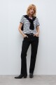 Pantalón recto Amy negro