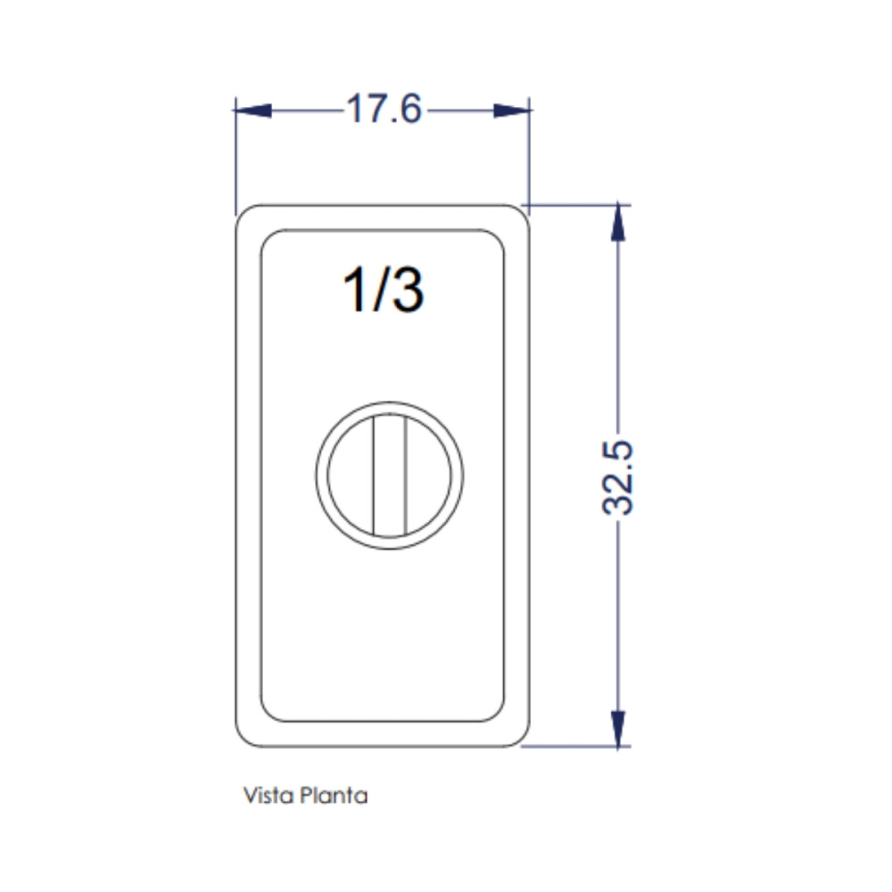 Tapa para Cuba Gastronómica 1/3 Tapa para Cuba Gastronómica 1/3