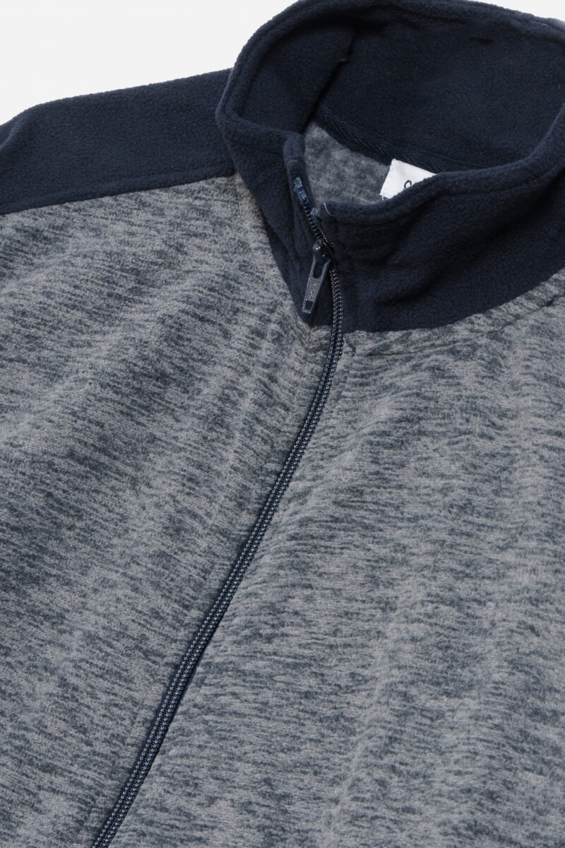 Campera combinada AZUL MARINO