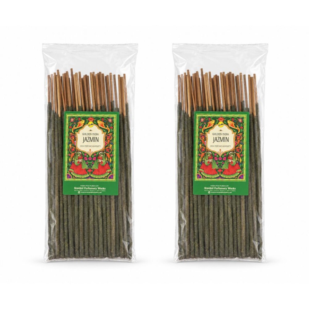 INCIENSO DOBLE EMPASTE SREE VANI 2 PACK X50 - Jazmín 