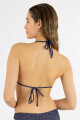 Triangulo kristen print texturado Azul textura brillo