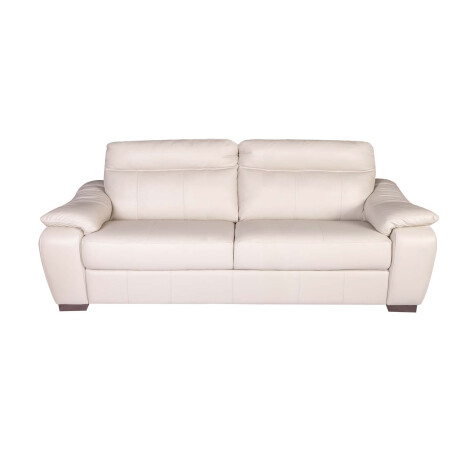SOFA 3 CUERPOS CUERO-100-NATURAL NATURAL-BEIGE LAURENT MARFIL