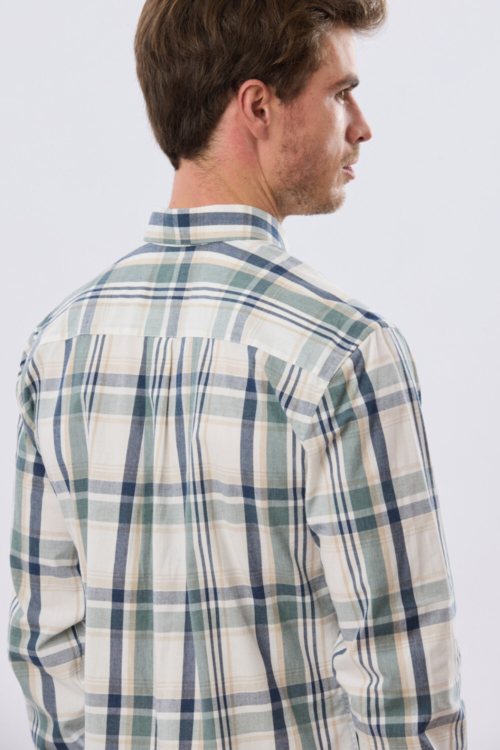 CAMISA CUADROS Blanco