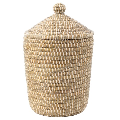 CESTA MIMBRE C/TAPA GDE Unica
