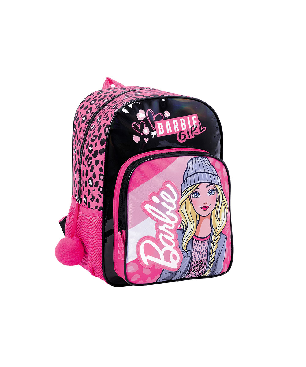 Mochila Infantil Barbie Grande - Negra 