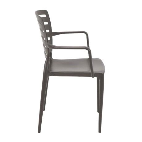 Silla Sofia con posabrazos · Tramontina Marrón