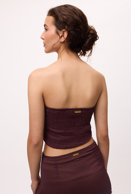 Top Faux Bordo