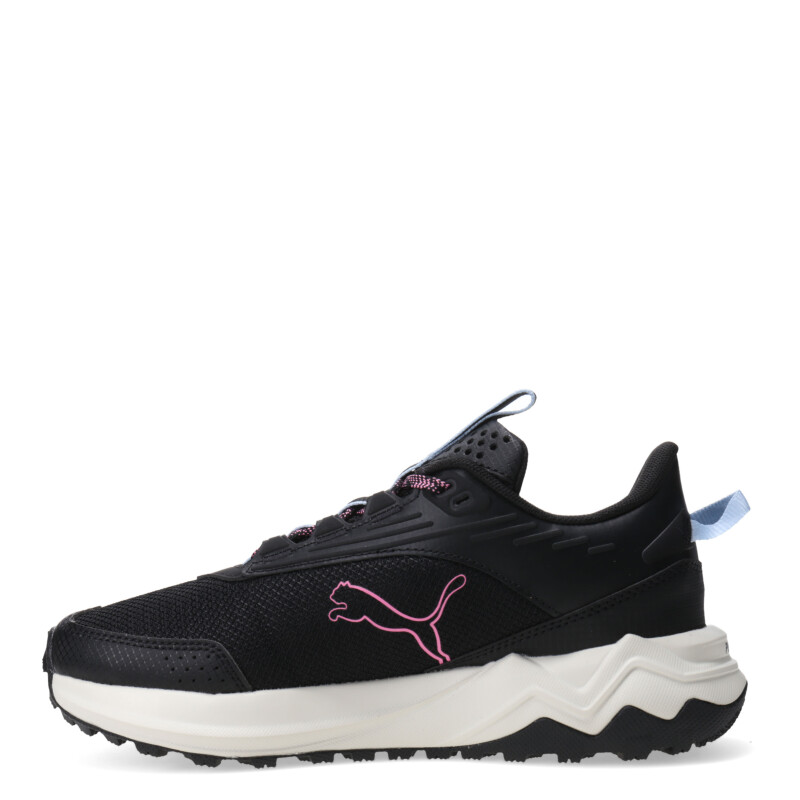 Championes de Mujer Puma Extend Lite Negro - Rosado - Celeste