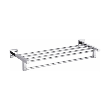 TOALLERO REPISA METAL MANCHESTER CROMO BRILLANTE 60 CM CROMO