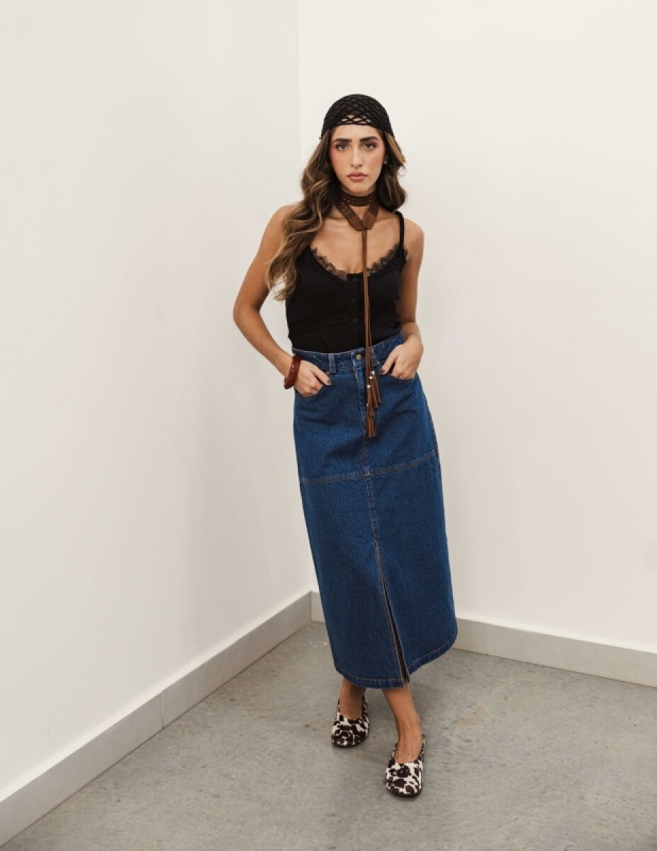 FALDA ILSE DENIM BLUE 